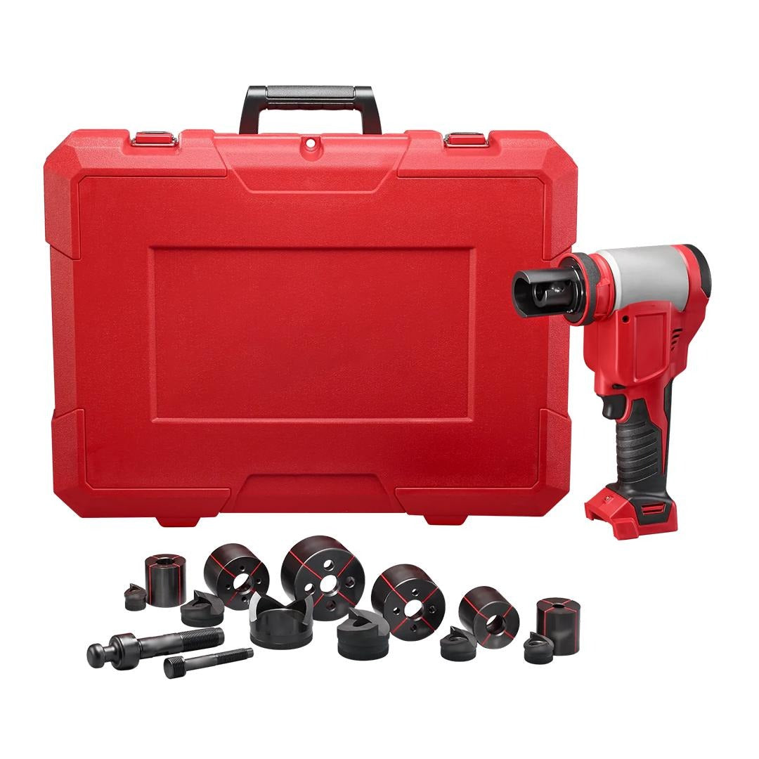 18V 10-Ton Cordless Knockout Tool (1/2"–2" Capacity)