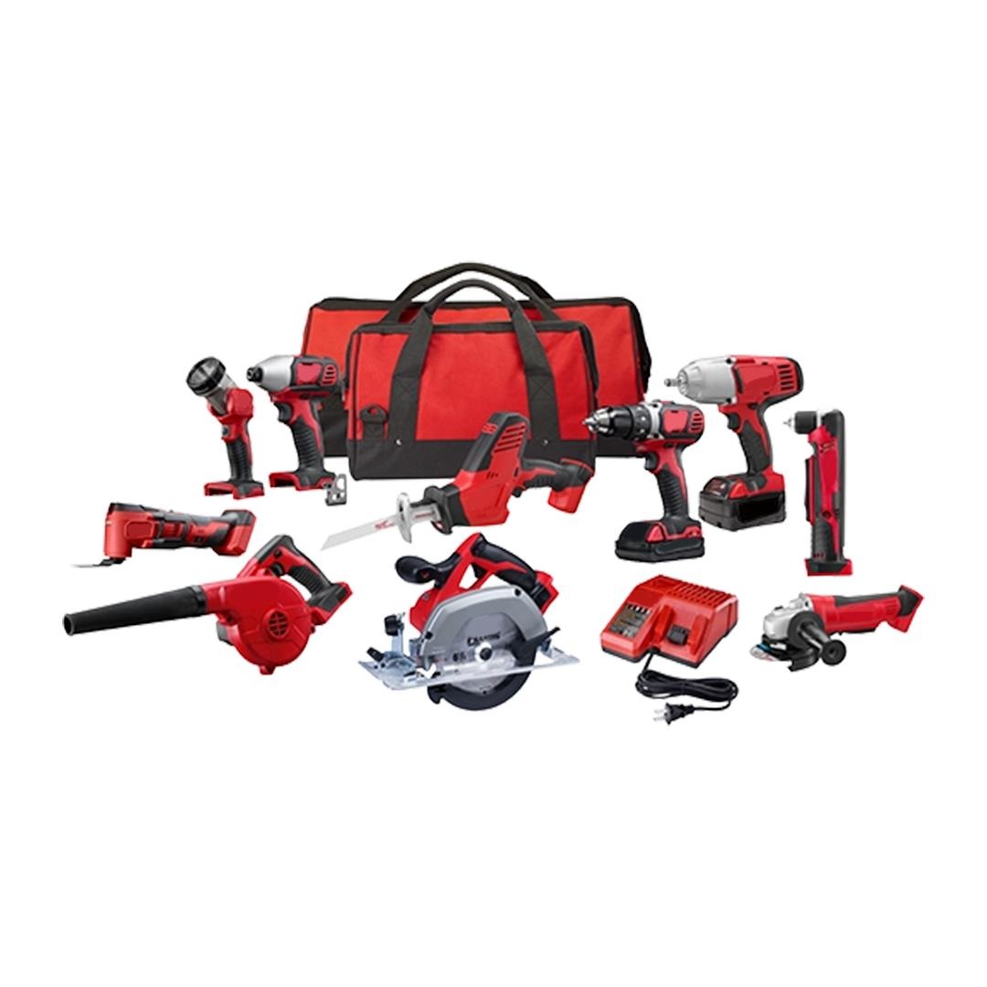 18V 10-Tool Cordless Combo Kit
