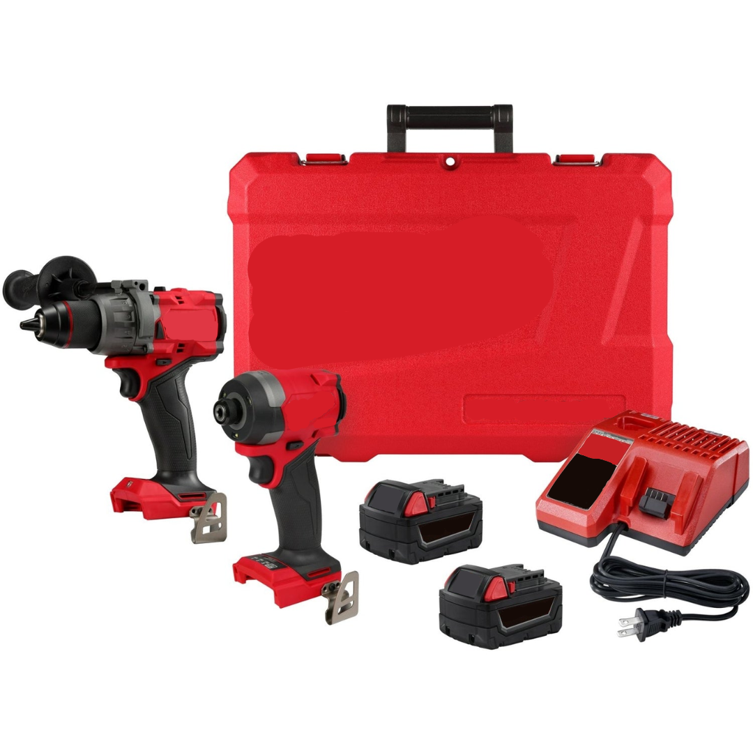 18V Brushless 1/2" Hammer Drill & 1/4" Hex Impact Driver Combo Kit